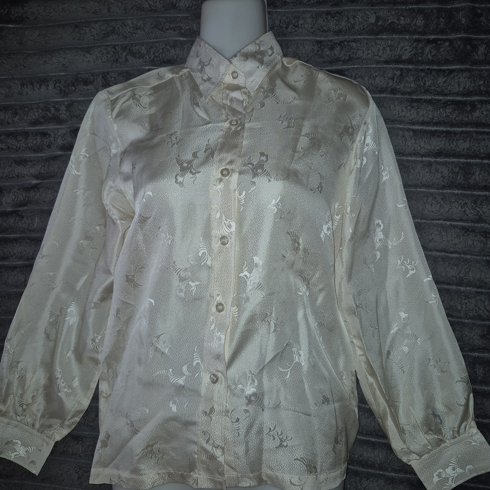 Toms Vintage Cream Floral Button-Down Shirt